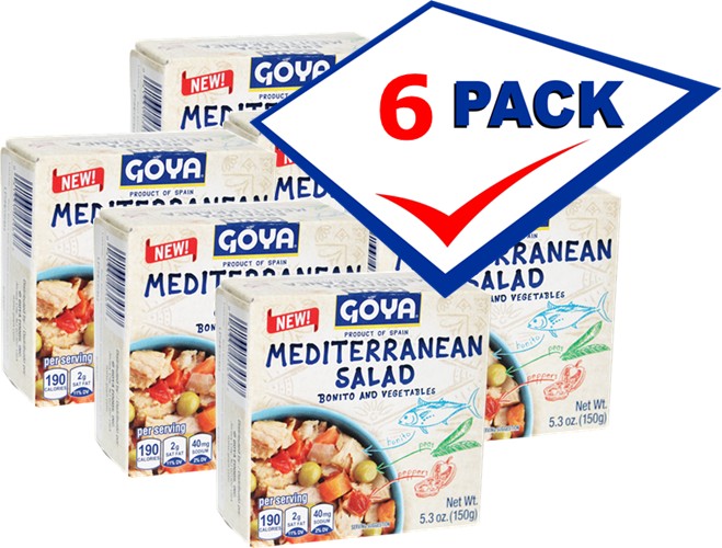 Goya Bonito Mediterranean Salad 5.3 oz Pack of 6